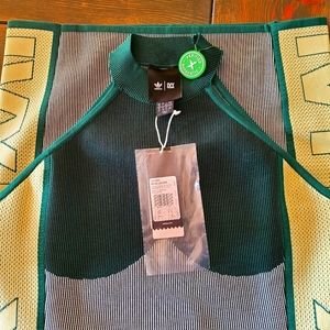 Ivy Park x Adidas Drip 2.0 green knit dress